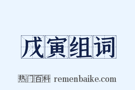 戊寅组词是什么意思的图片